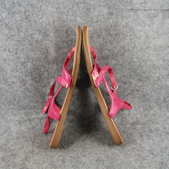 Classified Shoes Womens 7 Sandals Flats Casual Pink Buckle Strap Strappy - Picture 7 of 9